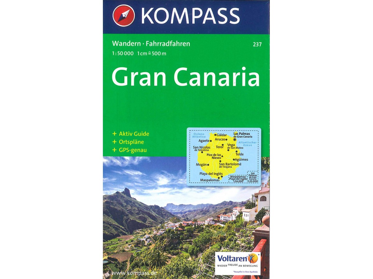 237 Gran Canaria Kompass Wanderkarte 237 Gran Canaria Kompass Wanderkarte